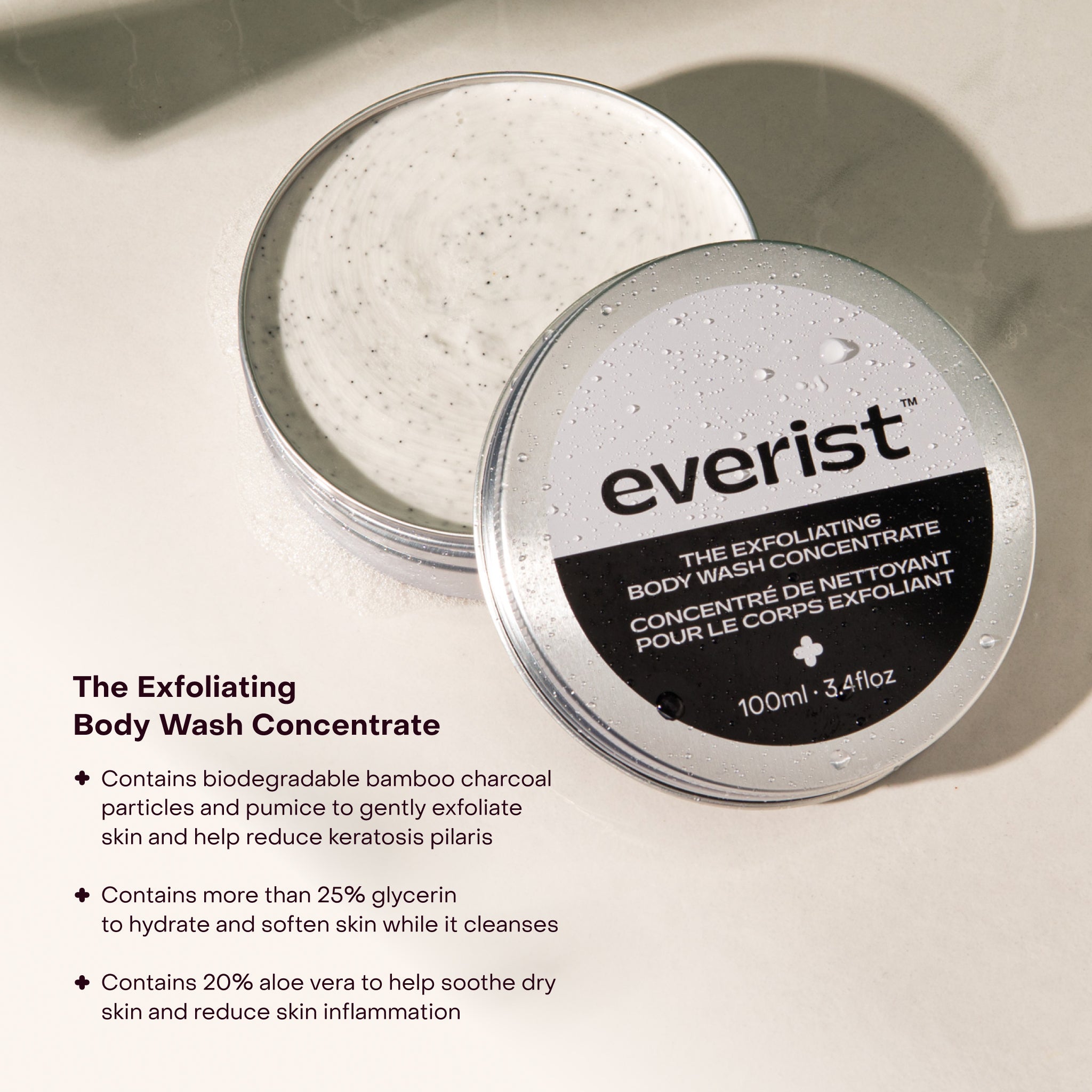 The Exfoliating Body Wash Concentrate Tin