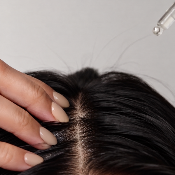Massage into the scalp without rinsing.