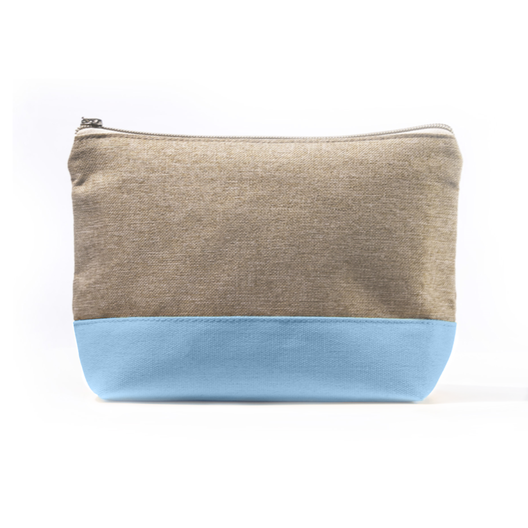 Everist Jute Travel Pouch - Blue